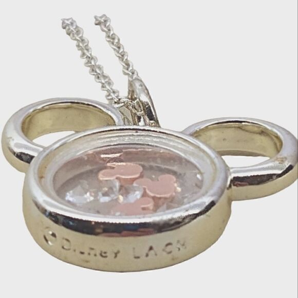 Mickey Mouse Disney  Necklace and Pendant Official Rose Gold & Silver Tone - Picture 5 of 9